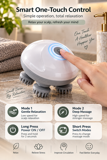 ZenScalp™ – Electric Scalp & Body Massager