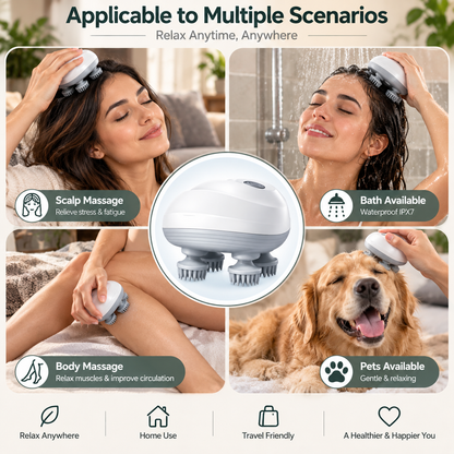 ZenScalp™ – Electric Scalp & Body Massager