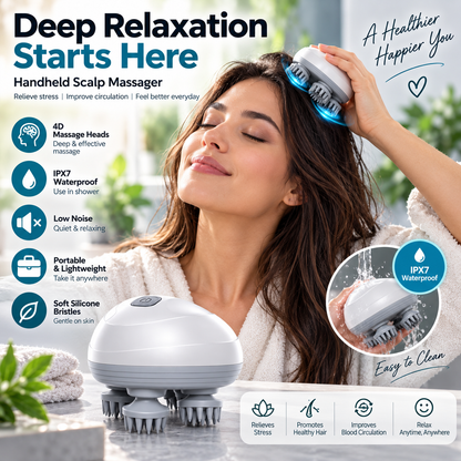 ZenScalp™ – Electric Scalp & Body Massager
